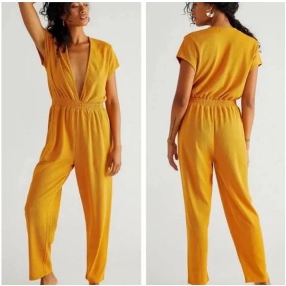 NWT Free People Beach Rita Terry Knit Jumpsuit Size XS - Picture 3 of 10